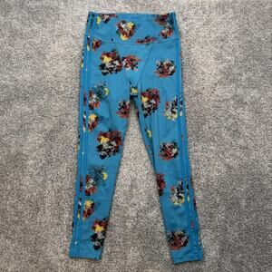 Adidas Ivy Park Leggings Womens Medium Floral Print High Rise Yoga Pants Gym